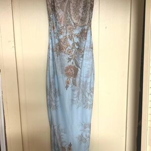 Elegant Floral Spaghetti strap Dress